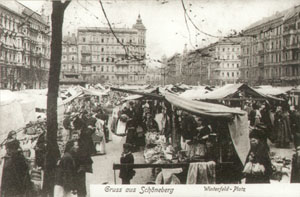 Markt auf dem Winterfeldplatz, Foto: Archiv Tempelhof-Sch�neberg (26510 Byte)