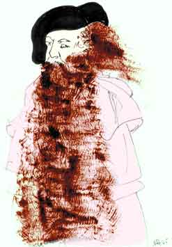 Barbarossa? Zeichnung von Elfie Hartmann